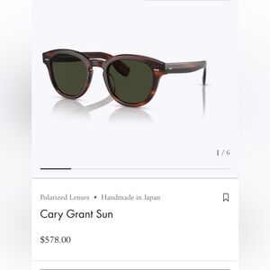 Oliver Peoples Cary Grant Sunglasses